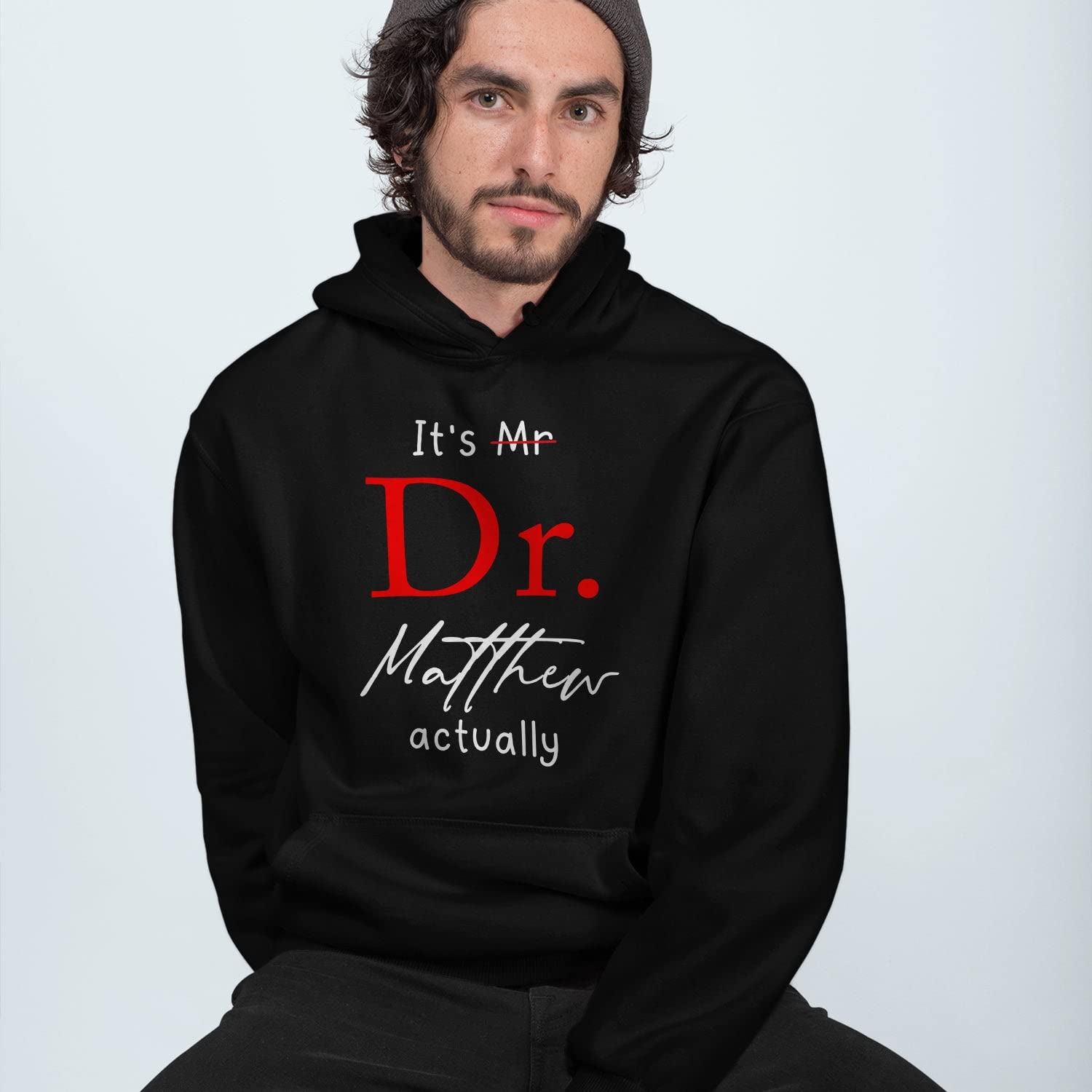 Ciciron Doctor Hooded Sweatshirt, Personalized Doctor Pullover Hoodie, Custom Doctor's Name Hoodie - Image 5