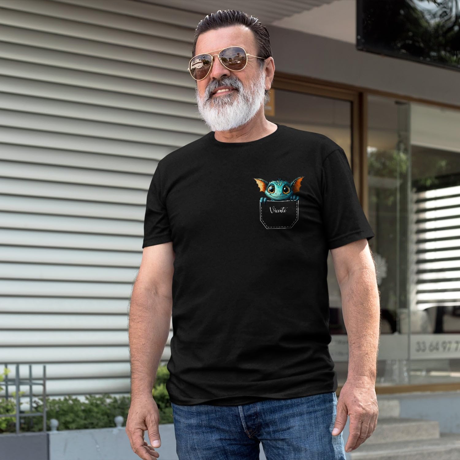 Personalized Animal T-Shirt, Customized Name Shirt Gift for Animal Lover Men Brother Uncle Friends, Animals Tee Shirts - Image 4