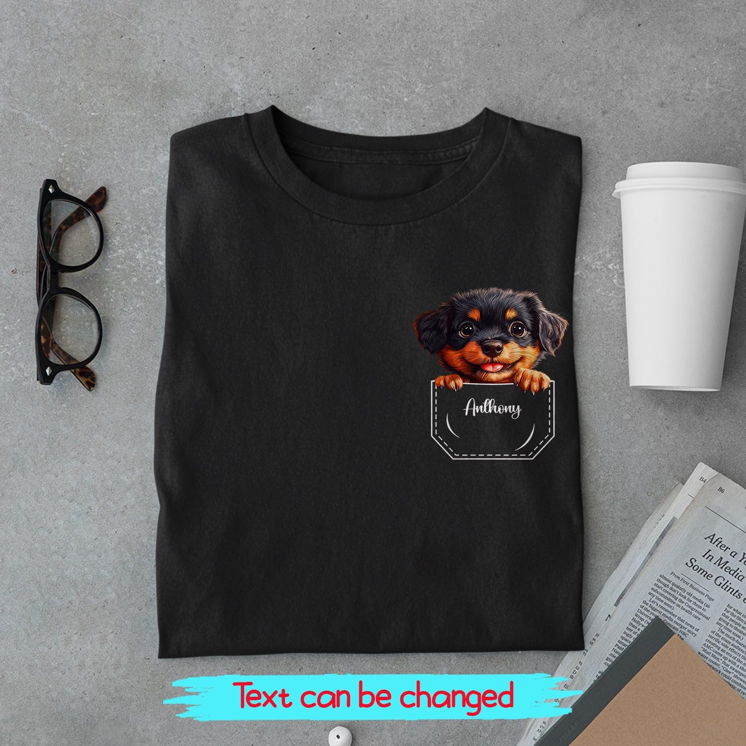 Personalized Choose Dog Breed T-Shirt, Customized Name Dog Tee Gift for Dogs Dad/Father/Grandpa T-Shirts Gift for Men - Image 4