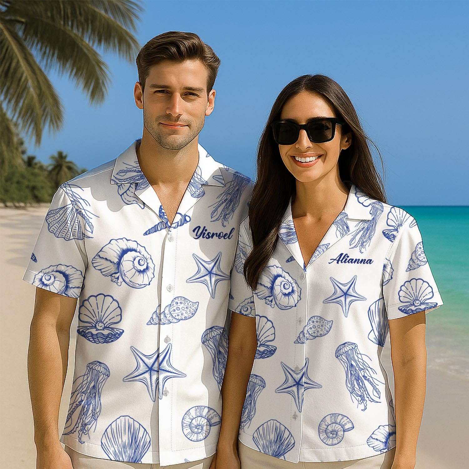 Personalized Hawaiian Shirt Gift for Men, Custom Tropical Beach Summer Button Down Shirt with Name & Photo Face - Image 3