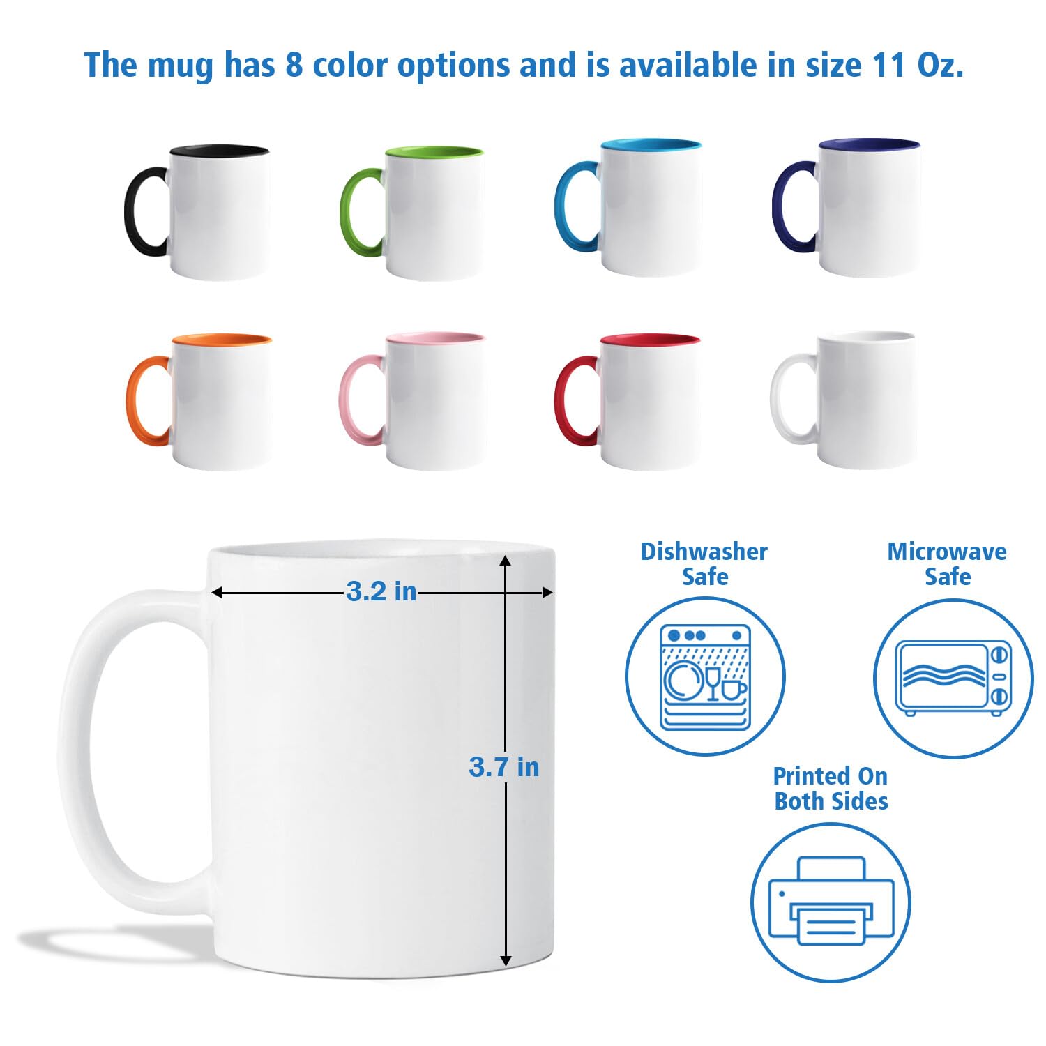 Personalized Dear Dad Accent Coffee Mug 11 Oz, Dear Dad You Are The World's Best Dog Dad White Mug, Customized Name/Photo Dog Coffee Cup Gift For Birthday Christmas, Awesome Dog Dad Ceramic Teacup - Image 7